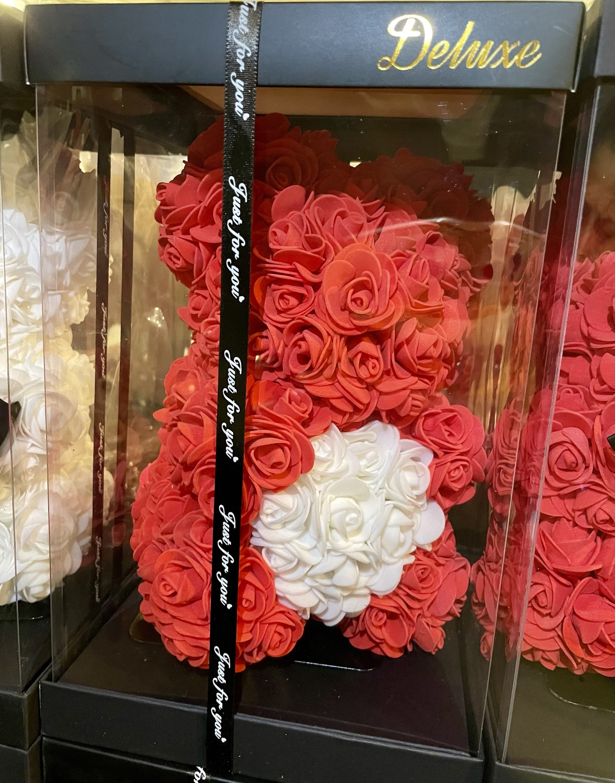 1ft Foam Rose Teddy Bear with Love Heart - Out of stock - Image 4